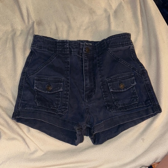 Abercrombie & Fitch Pants - Abercrombie & Fitch Blue Cargo Shorts